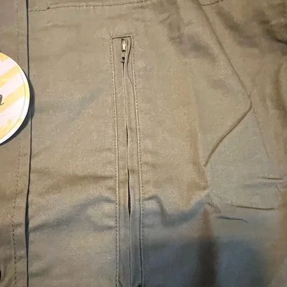 Hayden Olive Utility Jacket with Colorful Embroidery - Picture 11 of 12